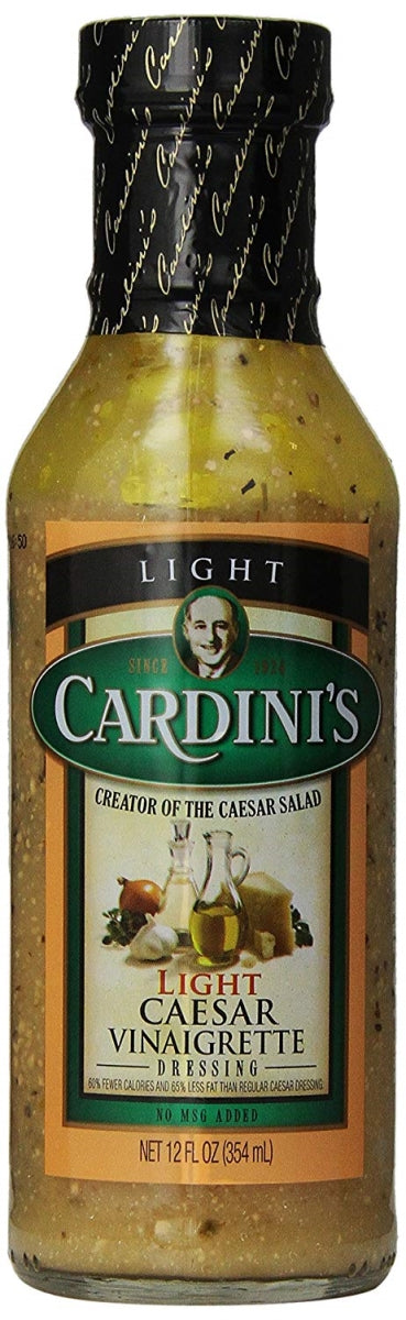 Cardini's Three Cheese Caesar Dressing Bottle; 12 Fluid Ounce; 6 Per Case - High Mart Wholesale